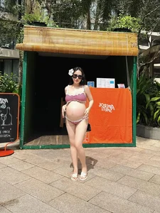 Maternity Fashion Inspiration: Joyce Pham Glows in Bikini Photos During Final Month of Pregnancy - image 0