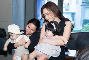 Vietnamese Actress Sam Makes First Public Appearance with Her Twins - image 0