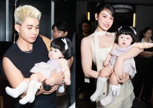 Vietnamese Actress Sam Makes First Public Appearance with Her Twins - image 1