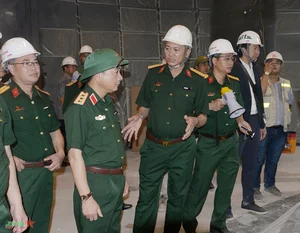 Colonel General Trinh Van Quyet Conducts Key Inspection of National Museum Construction Progress - image 8