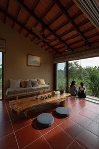 Nha Vua Du: A Minimalist Green Retreat in Bao Loc Hills - image 3