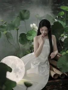 MC Quyen Linh's Daughter Stuns as 'White Moonlight' in New Photoshoot - image 4