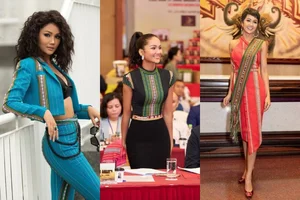 Thuy Tien and H Hen Nie Face Off in Stunning Brocade Outfits - image 3