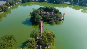 Stunning Aerial Views of Hoan Kiem District's Historical Landmarks in Hanoi - image 9