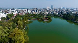 Stunning Aerial Views of Hoan Kiem District's Historical Landmarks in Hanoi - image 5