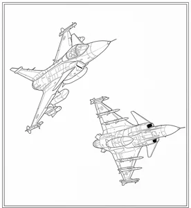 192+ Fighter Jet Coloring Pages: Explore Diverse Styles and Designs - image 33