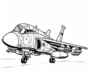 192+ Fighter Jet Coloring Pages: Explore Diverse Styles and Designs - image 26