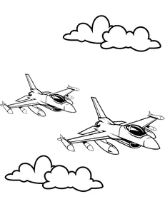 192+ Fighter Jet Coloring Pages: Explore Diverse Styles and Designs - image 24