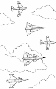 192+ Fighter Jet Coloring Pages: Explore Diverse Styles and Designs - image 8