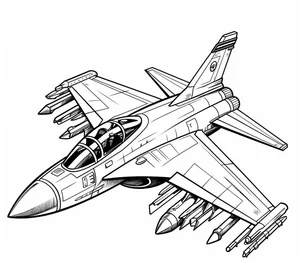 192+ Fighter Jet Coloring Pages: Explore Diverse Styles and Designs - image 13