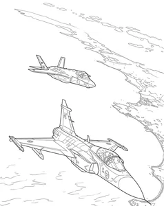 192+ Fighter Jet Coloring Pages: Explore Diverse Styles and Designs - image 32