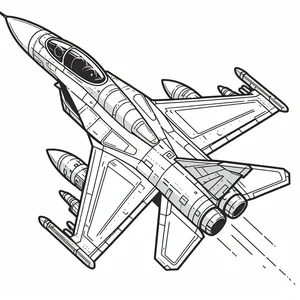 192+ Fighter Jet Coloring Pages: Explore Diverse Styles and Designs - image 31