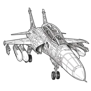 192+ Fighter Jet Coloring Pages: Explore Diverse Styles and Designs - image 4