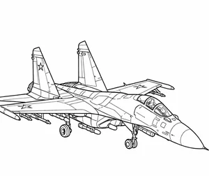 192+ Fighter Jet Coloring Pages: Explore Diverse Styles and Designs - image 2