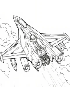 192+ Fighter Jet Coloring Pages: Explore Diverse Styles and Designs - image 17