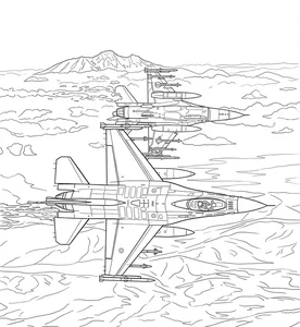 192+ Fighter Jet Coloring Pages: Explore Diverse Styles and Designs - image 18