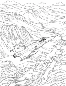 192+ Fighter Jet Coloring Pages: Explore Diverse Styles and Designs - image 12