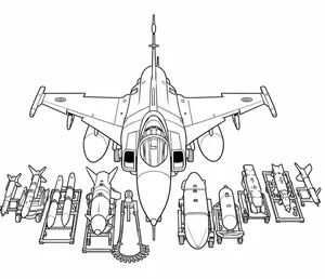 192+ Fighter Jet Coloring Pages: Explore Diverse Styles and Designs - image 30