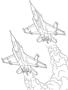 192+ Fighter Jet Coloring Pages: Explore Diverse Styles and Designs - image 29
