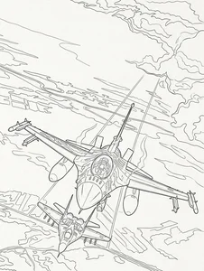 192+ Fighter Jet Coloring Pages: Explore Diverse Styles and Designs - image 14