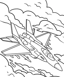 192+ Fighter Jet Coloring Pages: Explore Diverse Styles and Designs - image 16