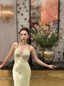 Miss Thu Hoai Sets Fashion Goals with Daring Deep-Cut Neckline Outfits and Timeless Style - image 2