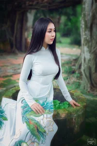 Elegant Vietnamese Ao Dai: Beautiful Traditional Dress Portrait Collection - image 1