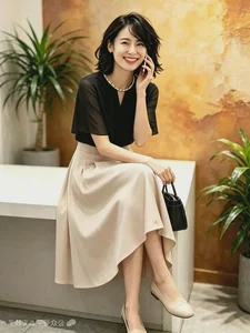 Elegant Fashion for Women Over 50: The Perfect Skirt and Blouse Combo - image 12