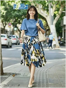 Elegant Fashion for Women Over 50: The Perfect Skirt and Blouse Combo - image 7