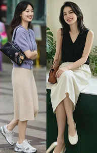Elegant Fashion for Women Over 50: The Perfect Skirt and Blouse Combo - image 1