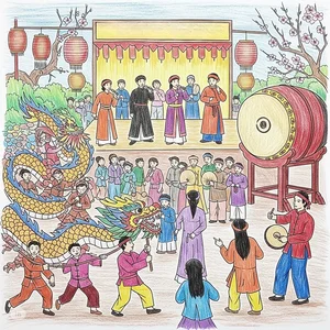 Capturing the Soul of Quan Ho Bac Ninh Folk Singing in Art - image 28