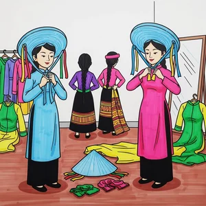 Capturing the Soul of Quan Ho Bac Ninh Folk Singing in Art - image 5