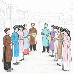 Capturing the Soul of Quan Ho Bac Ninh Folk Singing in Art - image 17