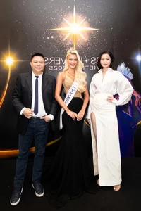Vietnamese Beauty Ky Duyen Shines Alongside Miss Universe 2024 at Exclusive Event - image 3