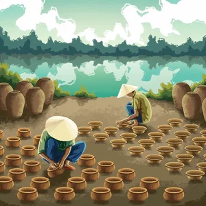 Traditional Vietnamese Craft Villages: Meaningful Paintings Celebrating Cultural Heritage - image 36