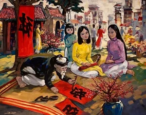 Traditional Vietnamese Craft Villages: Meaningful Paintings Celebrating Cultural Heritage - image 22