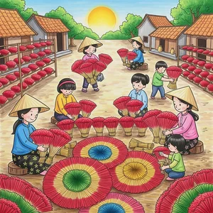 Traditional Vietnamese Craft Villages: Meaningful Paintings Celebrating Cultural Heritage - image 26