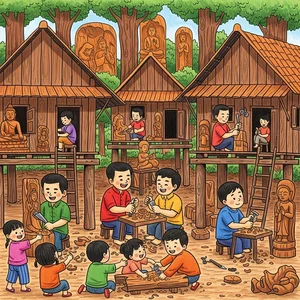 Traditional Vietnamese Craft Villages: Meaningful Paintings Celebrating Cultural Heritage - image 32