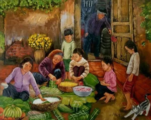 Traditional Vietnamese Craft Villages: Meaningful Paintings Celebrating Cultural Heritage - image 6