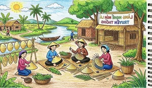 Traditional Vietnamese Craft Villages: Meaningful Paintings Celebrating Cultural Heritage - image 41
