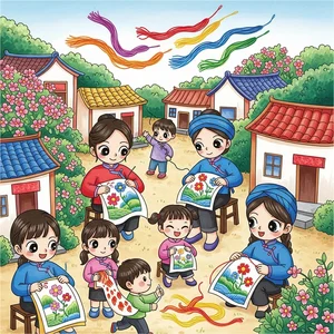 Traditional Vietnamese Craft Villages: Meaningful Paintings Celebrating Cultural Heritage - image 40