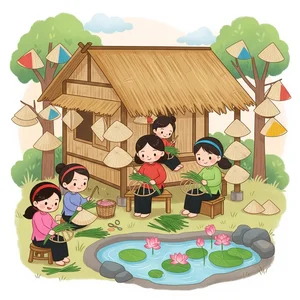 Traditional Vietnamese Craft Villages: Meaningful Paintings Celebrating Cultural Heritage - image 3