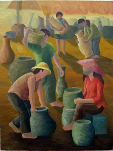 Traditional Vietnamese Craft Villages: Meaningful Paintings Celebrating Cultural Heritage - image 39
