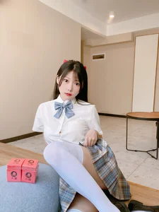 Stunning JK Uniform Plaid Skirt Aesthetic with Xiang Cao Miao Lu Lu - Elephant JK Series - image 11