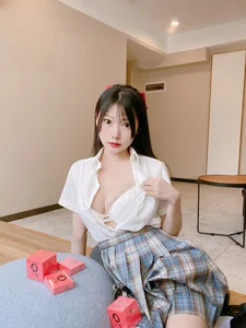 Stunning JK Uniform Plaid Skirt Aesthetic with Xiang Cao Miao Lu Lu - Elephant JK Series - image 17
