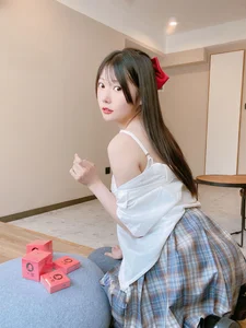Stunning JK Uniform Plaid Skirt Aesthetic with Xiang Cao Miao Lu Lu - Elephant JK Series - image 8