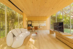 Modern Minimalist Glass and Wood Forest Retreat: A Serene One-Story Sanctuary for Slow Living and Nature Immersion - image 12