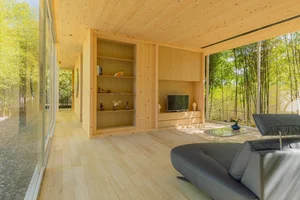 Modern Minimalist Glass and Wood Forest Retreat: A Serene One-Story Sanctuary for Slow Living and Nature Immersion - image 15
