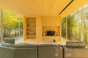 Modern Minimalist Glass and Wood Forest Retreat: A Serene One-Story Sanctuary for Slow Living and Nature Immersion - image 1