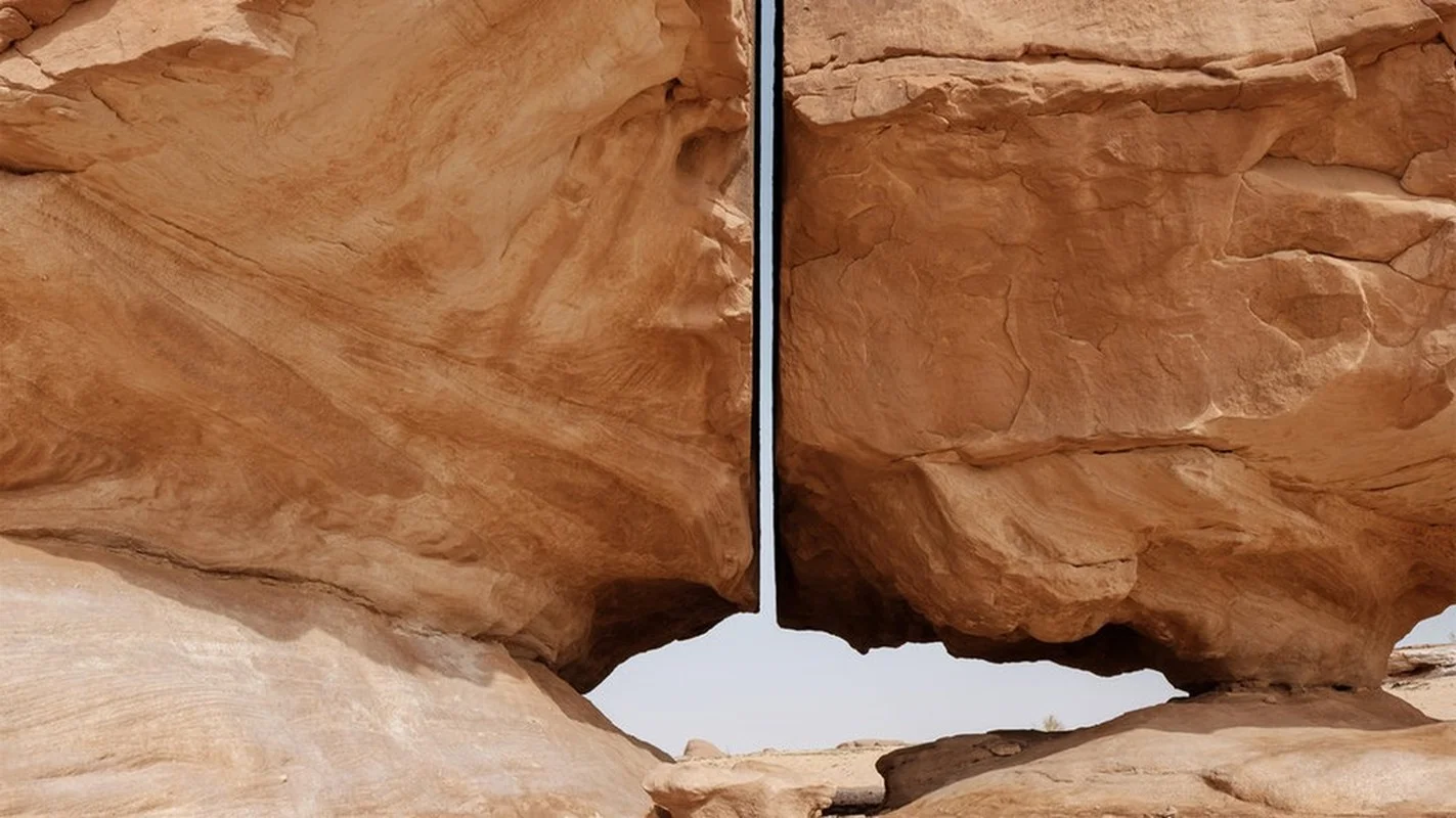 The Mystery of Al Naslaa: Saudi Arabia's Perfectly Split Sandstone Rock